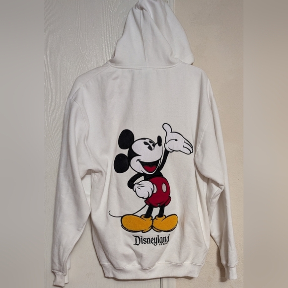 Disney Disneyland Resort Embroidered Mickey Mouse Zip Hoodie Size S New MSRP $46 - Picture 2 of 5